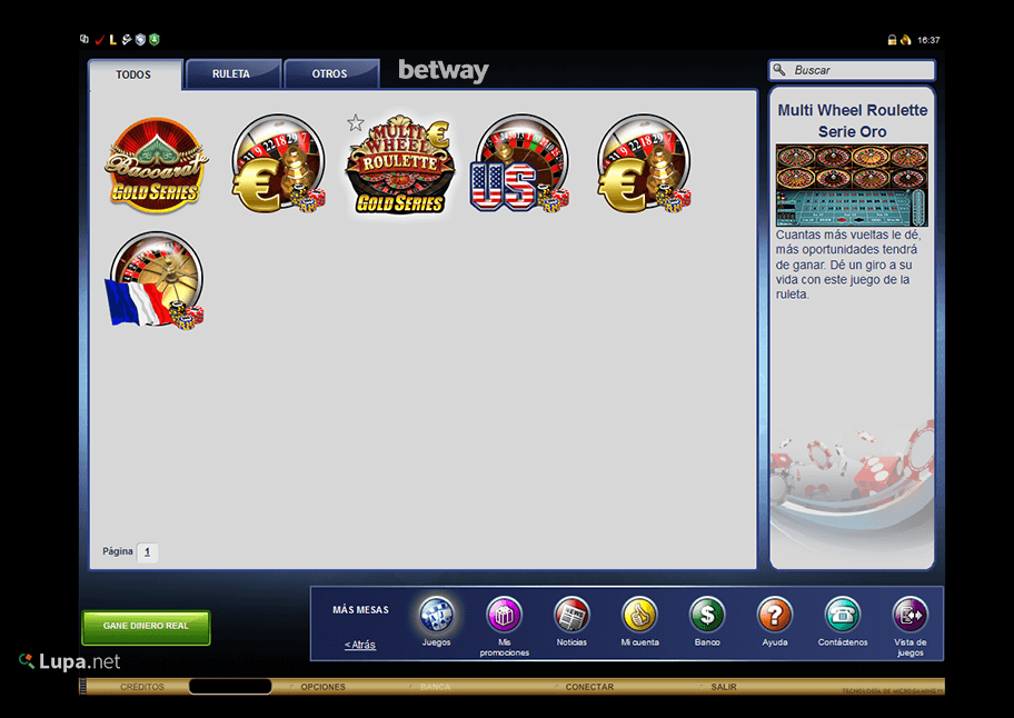Casino Flash de Betway